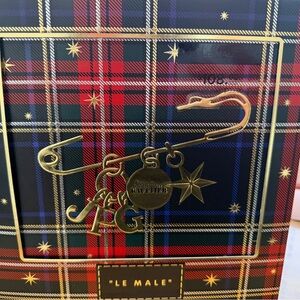 Jean Paul Gaultier Le Male Plaid Gift Set with Gold Accents